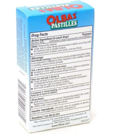 Olbas Maximum Strength Herbal Cough Drops - 27 Therapeutic Pastilles - Buy Online on GoSupps.com