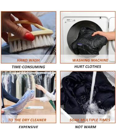 Downwear Detergent Down Jacket Laundry Detergent Dry Cleaning Spray Down Jacket Cleaner Dry Cleaning Quick Cleaning Agent for Down Jacket with Brush Head (1pcs) - Buy Online on GoSupps.com