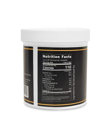 Liquid Gold Premium Beef Tallow - 32oz Jar | HRR Enterprises - Pure Rendered Cooking Oil for Frying, Grilling, and Candle-making - Buy Online on GoSupps.com