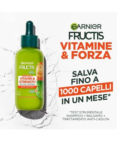 Garnier Fructis Vitamin & Forza Anti-Stain Fortifying Treatment for Hair Fragitres & Rubbing Objects Arcchie Formula with Hair Vitamins 10 Volts Stronger 125 ml - Buy Online on GoSupps.com
