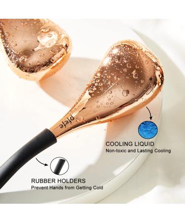 Buy Pfefe Cryo Sticks - Stainless Steel Face Ice Balls for Women | Aesthetic Cooling Spa Globes with Storage Box | Facial Beauty Tools in Rose Gold - Buy Online on GoSupps.com