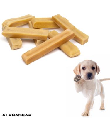 Alpha Gear Yak Cheese Dog Favourite Chews. 8 sticks Medium Original All-Natural Chews for Dogs. Long Lasting odorless and Great for Oral Health (8 Sticks Medium) - Buy Online on GoSupps.com