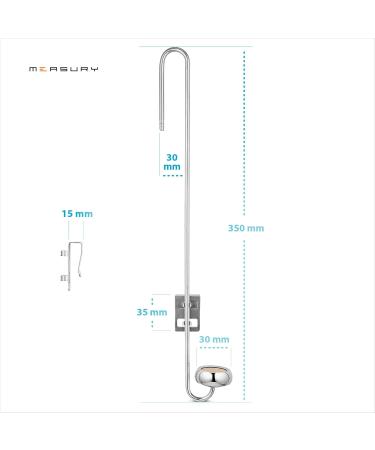 Measury 350mm Stainless Steel CO2 Diffuser for Aquariums - Top Quality & Efficiency - Buy Online on GoSupps.com