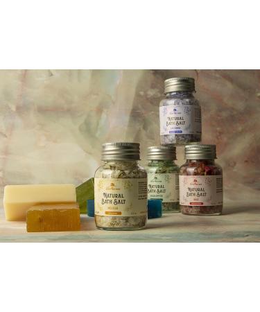 Melissa Bath Salt 4.23 oz Glass Jar - Mineral-Rich Luxury Detox Scrub with Essential Oils for Aromatherapy - Private Spa Experience - Buy Online on GoSupps.com