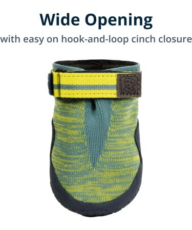 Ruffwear Hi & Light Dog Shoes | Premium Breathable Grip Boots for Dogs | Protect Paws in Hot/Cold Weather | Ideal for Running & Climbing | River Rock Green 6.4cm - Buy Online on GoSupps.com