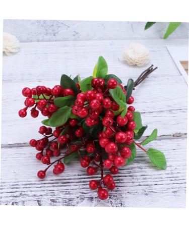 Zerodeko 10 Pcs Wedding Decoration Simulation Berry Branch Christmas Berry Pick Vases for Flowers Flower Vase Artificial Red Berry Stems Floral Plants Picks Display Blueberry Fruit Vacation Redx2pcs Size 5x2pcs - Buy Online on GoSupps.com