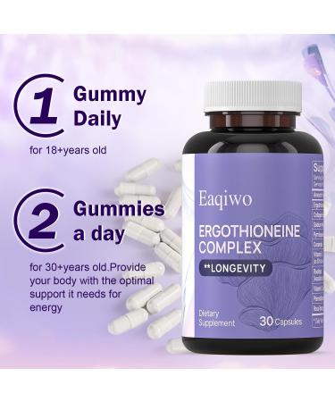 L-Ergothioneine 11-in-1 Mushroom Supplement Antioxidants Supplement for Women with Resveratrol PQQ Spermidine Collagen Peptides Hyaluronic Acid Vitamin C&E Ceramide & SOD (30 Capsules) 30 Count (Pack of 1) - Buy Online on GoSupps.com