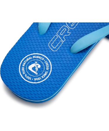 CRESSI Leaf Flip Flops - Unisex Beach & Pool Footwear in Azure Blue | Size 39/40 EU - Perfect for Summer Adventures - Buy Online on GoSupps.com
