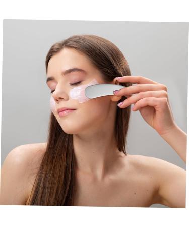 CANIGHT 2pcs Cosmetic Spatula Skincare Spatula Mud Applicator Esthetician Supplies Makeup Stainless Steel - Buy Online on GoSupps.com