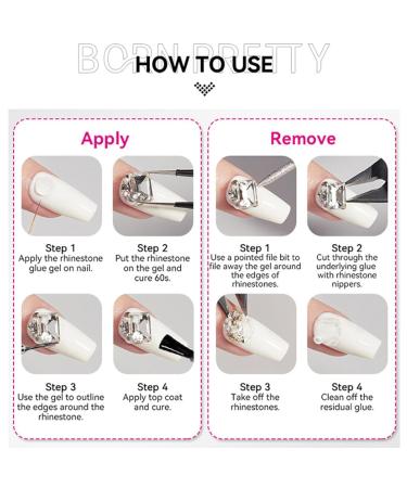 Rhinestone Gel | Strong Strong Adhesive - Nail Gel Accessories & Rhinestone Glue 30g - For Bonding Jewelry Adults Women Girls Indoor Outdoor Parties Christmas - Buy Online on GoSupps.com