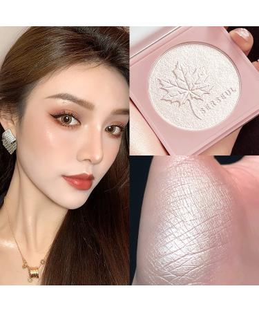 Serseul Glossy Glitter Highlighter Makeup Palette with Mirror - White Champagne 01 - Buy Online on GoSupps.com