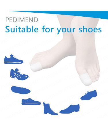 Pedimend Toe Tubular Dressing Bandages 3 Pairs - Nail Off Protectors, Joint Pain Relief, Ingrown Toenail Sleeves, Callus Cushion Blisters - Bunion Corrector (White) - Buy Online on GoSupps.com