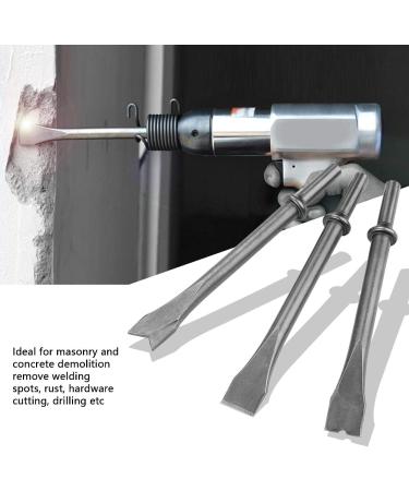 Jazar Durable Chromium Molybdenum Steel Universal Air Hammer Punch Chipping Bits Tool  Chisel Set  Round Shank for Masonry Drilling Concrete Demolition - Buy Online on GoSupps.com