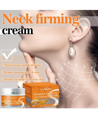 Turmeric Neck Firming Cream Neck Firming Cream Retinol Neck Cream for Sagging and Tightening Turmeric Neck Tightening Cream for Anti Aging Fade Fine Lines & Wrinkle Neck Double Chin Reducer-Face&Neck - Buy Online on GoSupps.com
