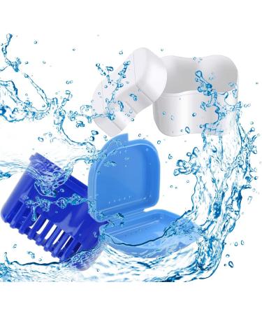 Buy Hongecb Denture Box - Light Blue Prostheses Container & Cleaning Cup for False Teeth Storage - Buy Online on GoSupps.com