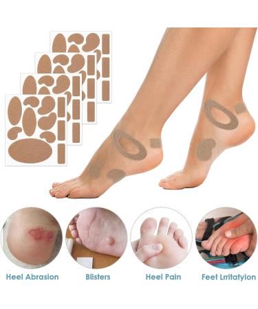 WLLHYF 10 Sheets Moleskin Tape Flannel Adhesive Pads - Blister Prevention & Moisture-Wicking Heel Stickers for Foot Protection - Buy Online on GoSupps.com