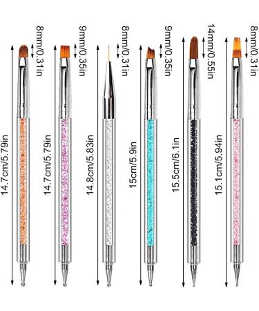 Brush Brushes Nail Tool Double-Ended Set Art Liner | Brushes For Polish Pens Paint Manicure Beauty Tools Nail Accessories - Buy Online on GoSupps.com