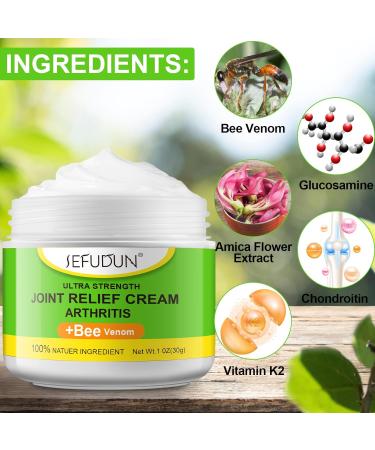 Bee Venom Joint and Bone Cream 30g Bee Venom Cream for Arthritis Relief Joint & Bone Cream with Natural Formula Ultra Strength Bee Venom Gel - Buy Online on GoSupps.com