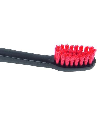 Swissdent Profi Gentle Toothbrush for Sensitive Teeth | Extra Soft Bristles & Patented Spoon Shape | Black & Red - Buy Online on GoSupps.com
