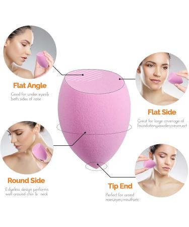 HEYMKGO 12pc Travel Size Makeup Brush Set with 2pc Sponges | Wooden Handle Brushes for Foundation, Blush, Eyeshadow & More - Buy Online on GoSupps.com