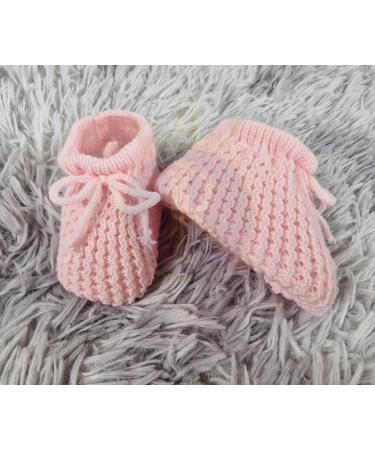 Royal Icon Baby Booties 0-3 Months - Warm & Safe Baby Slippers for Boys & Girls | Newborn Ri401 Pink Boots - Buy Online on GoSupps.com