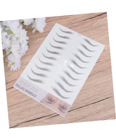 POPETPOP 6 Pcs 3d Eyebrow Stickers Eye Brow Shaping Kit Hair Like Eyebrows Eyebrow Trimming Shaper Miss 1 count (Pack of 1) Blackx3pcs - Buy Online on GoSupps.com