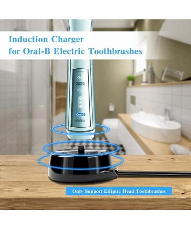 Oral B Toothbrush Charger Base - Replacement Charger for Braun Electric Toothbrushes | Model 3757 | Waterproof Inductive Charging Holder - Black - Buy Online on GoSupps.com