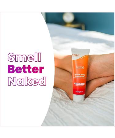 Lume Whole Body Deodorant Cream Tube - 72Hr Odor Control - Aluminum & Baking Soda Free - 3.0 oz (Clean Tangerine) - Buy Online on GoSupps.com