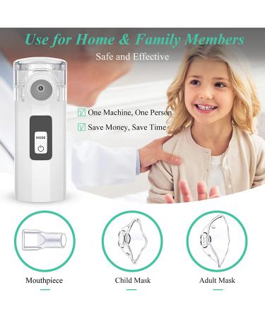 Portable Rechargeable Asthma Nebulizer for Kids with Two Masks - Home & Travel - Buy Online on GoSupps.com