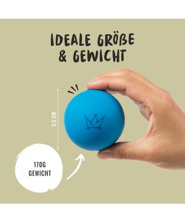 Rudelk nig Dog Ball - Indestructible Natural Rubber - 2-Pack Orange & Blue - 6.5cm - Perfect for Dogs - International Shipping - Buy Online on GoSupps.com