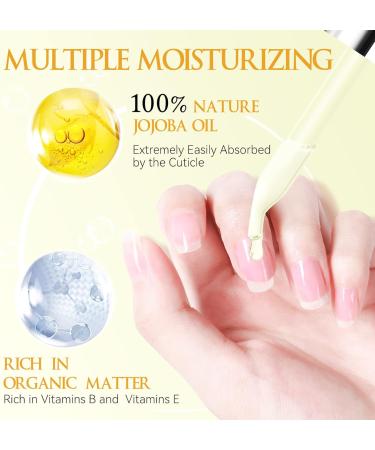 CHUCHU Jojoba Cuticle Oil 15ML - Vitamin B & E Moisturizing Nail Treatment | Strengthens Nails, Prevents Hangnails - Vanilla Scented - Buy Online on GoSupps.com