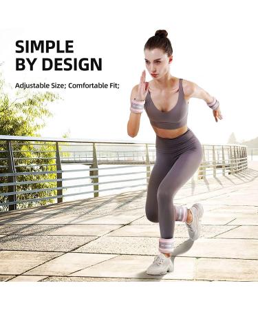 Tezewa Wearable Ankle Weights 2 x 0.5kg - Adjustable Foot & Arm Cuffs for Walking Running Yoga & Workouts | Enhance Training & Gymnastics - Buy Online on GoSupps.com