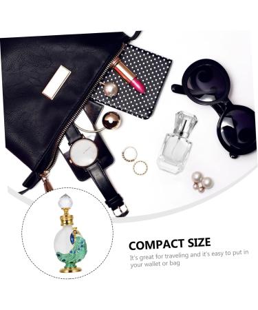 MERRYHAPY 1pc Peacock Essential Oil Bottle Home Perfume Bottle Liquid Bottle Perfume Dropper Bottle Women Perfume Bottle Empty Perfume Bottle Liquid Holder Glass Empty Holder 10.50X3.10X2.20CM Green - Buy Online on GoSupps.com