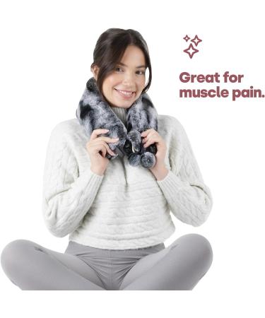 LIVIVO 2L Extra Long Hot Water Bottle with Removable Faux Fur Cover - Giant Size for Full Body Relief in Grey - Buy Online on GoSupps.com