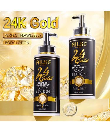 AILKE BOOST LUSTER AILKE 24k Gold Perfect Flawlessly Body Lotion Whitening AntiWrinkles Inhibit Melanin Moisturizing UV Protect With Nicotinamide Vitamin C 400ml Pack of 1 - Buy Online on GoSupps.com