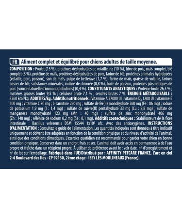 Advance Medium Adult Light - Low Fat Dry Food for Medium Breed Adult Dogs with Chicken - 12kg - Buy Online on GoSupps.com