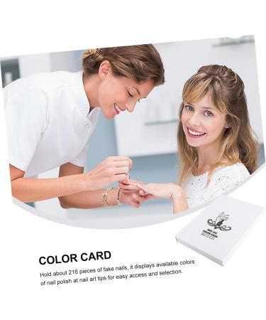 FRCOLOR FRCOLOR Color Card Nail Color Book Nail Polish Card Manicure Display Card White 216 - Buy Online on GoSupps.com