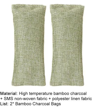 2Pcs Bamboo Charcoal Bag Odor Absorber Car Deodorizer Air Purifying Freshener Green - Buy Online on GoSupps.com
