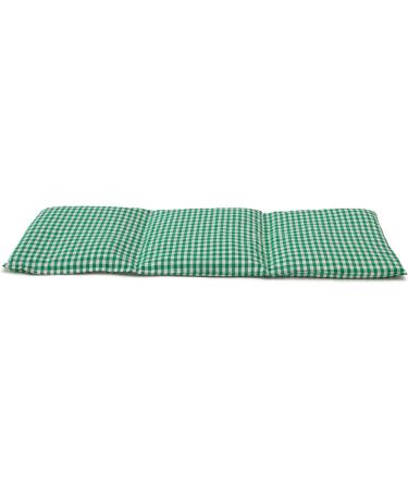 Buy Organic Spelt Pillow 20x50cm - Large 3-Chamber Heat Pad - Green-White Checked | International Shipping - Buy Online on GoSupps.com