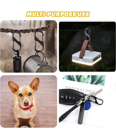 36 Pieces Mini Carabiner Hooks - Metal 8-Shaped Doppelkarabiner for Camping & Home Use (Black) - Buy Online on GoSupps.com