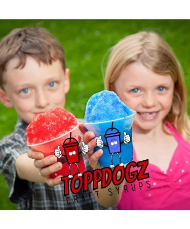 TOPPDOGZ Slush Snow Cone Syrup 1 Litre Blue Raspberry slushie slushy Blue Raspberry 1 l (Pack of 1) - Buy Online on GoSupps.com