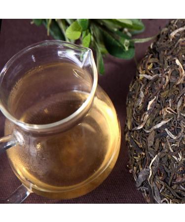 357g (0.357LB) Yunnan naturel organique sant brut th Pu'er Qi Zi Vieux th vert puer th vert Pu-erh th MengHai Pu erh th chinois th en bonne sant Puerh th vert bon Sheng cha - Buy Online on GoSupps.com