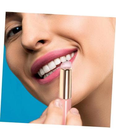 2pcs Lip Brush Set - Premium Lipstick Applicator Wands for Flawless Lip Makeup & Concealer | Soft Round Head Wood Brushes in Pink - Buy Online on GoSupps.com