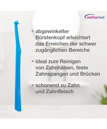 Optimized Wellsamed Corrugated Duet Insert Brush 10-Pack | Interspace Angle & End-Tuft Toothbrushes | Special Universal Steering Brushes - Ideal for All Smiles - Buy Online on GoSupps.com