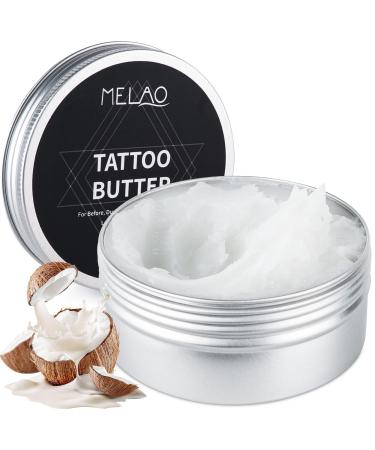 VRAIKO MELAO - Beurre de tatouage - Soin apr s-rasage - 140 g - Cr me nettoyante l'huile de noix de coco - Sans p trole