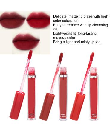 3PC Lipstick Set - Long-Lasting Matte Liquid Lipstick | Waterproof Lip Gloss for Teens | Non-Stick Cup Makeup - Buy Online on GoSupps.com