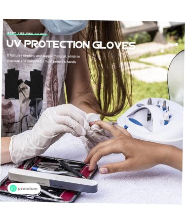 Healeved 4 Pairs Nail Protection Gloves UV Manicure Gloves UV Shield Mittens UV Gloves Manicures Glove Sun Gloves Nail Polish Gloves Miss Nylon Protector - Buy Online on GoSupps.com