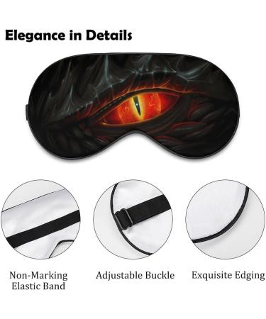 Dream in Style with Dragon Red Eye Sleep Mask - Adjustable Strap, Blocks Light for Night Travel and Nap - Men and Women - Buy Online on GoSupps.com
