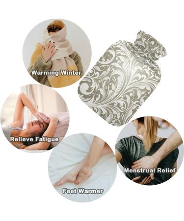 Naanle Paisley Flower Hot Water Bottle - 2L for Back Pain Relief Hand/Foot Warmer & Cold Therapy - International Shipping Available - Buy Online on GoSupps.com