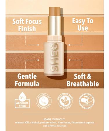 SHEGLAM Skin Magnet B ton de fond de teint haute couvrance longue tenue Medium maquillage visage pour tous les types de peau - Nude - Buy Online on GoSupps.com